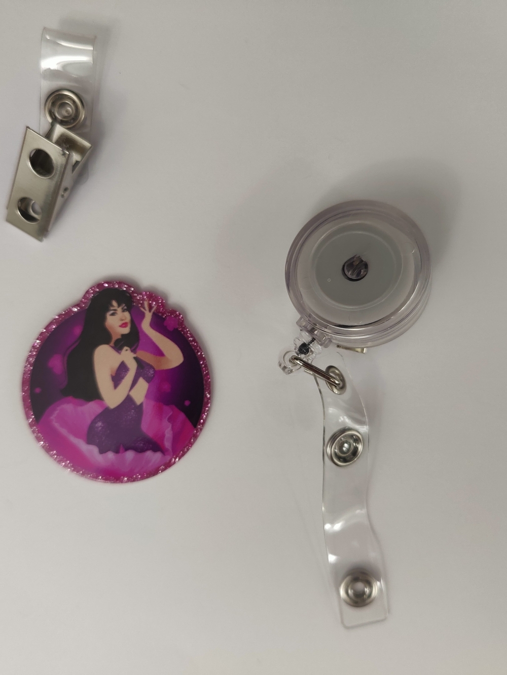Handmade Badge Reel- Selena
